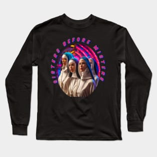 Sisters before misters, cool galentines girls,galantines,cool galentines girls,galantines, Long Sleeve T-Shirt